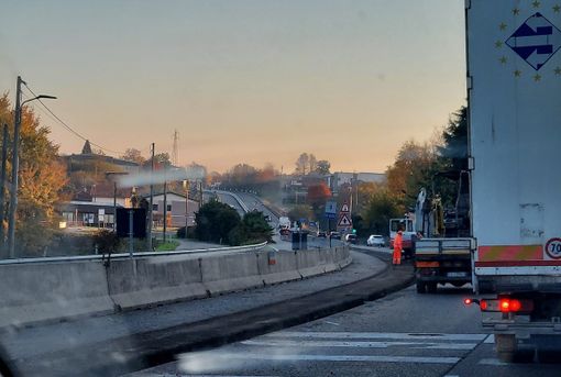 Lavori in corso sulla superstrada Besozzo-Vergiate Lavori in corso sulla superstrada Besozzo-Vergiate