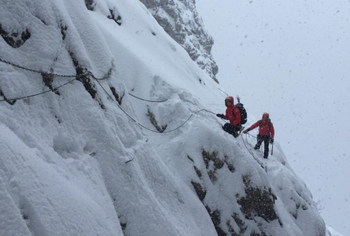 Condizioni meteo proibitive per gli uomini del Soccorso alpino