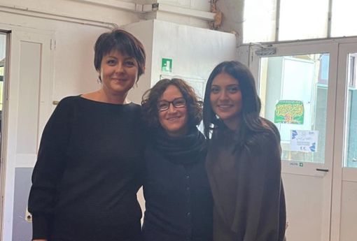 Da sinistra Paola Mencarelli (Uilca Lombardia), Simona Pedrali (Fisac Cgil), Nicol Alejandra Lovazzano (First Cisl)