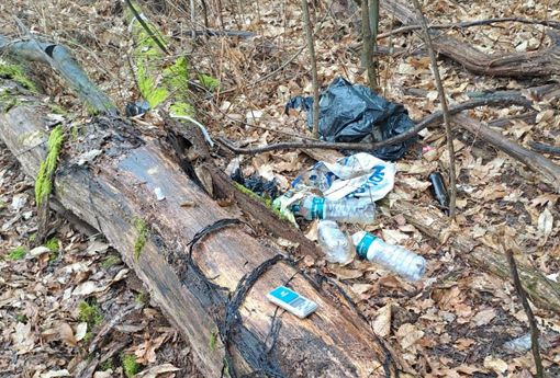 Un bivacco degli spacciatori nei boschi di Castronno e Lentate