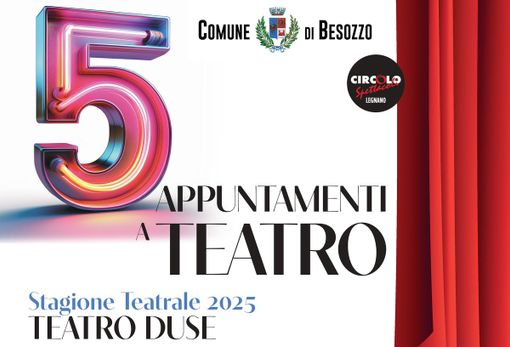 Con un omaggio a Lucio Dalla parte la Stagione Teatrale di Besozzo: in cartellone cinque spettacoli al Duse Con un omaggio a Lucio Dalla parte la Stagione Teatrale di Besozzo: in cartellone cinque spettacoli al Duse