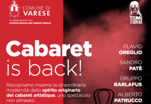 Cabaret is back. Al via la rassegna con quattro appuntamenti per riscoprire il cabaret