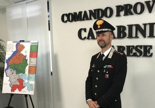 Il colonnello Gianluca Piasentin, nuovo comandante provinciale dei carabinieri di Varese