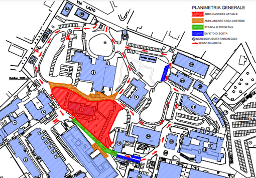 Importante cambio di viabilità interna all'Ospedale di Circolo di Varese Importante cambio di viabilità interna all'Ospedale di Circolo di Varese