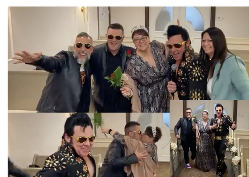 FOTO E VIDEO. Pamela e Lorenzo sposi bis 11 anni dopo: con Elvis a Las Vegas (ma vicino agli U2)