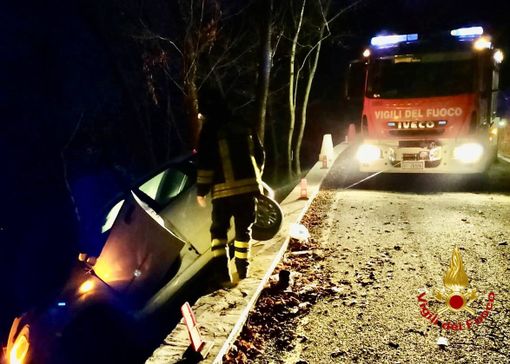 I vigili del fuoco sul luogo dell'incidente I vigili del fuoco sul luogo dell'incidente