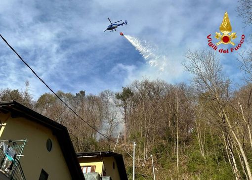 FOTO. Domato l'incendio nei boschi di Montegrino Valtravaglia. Vigili del fuoco in presidio per tutta la notte FOTO. Domato l'incendio nei boschi di Montegrino Valtravaglia. Vigili del fuoco in presidio per tutta la notte