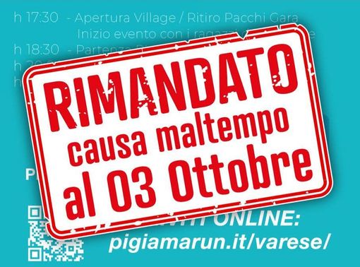 La Pigiama Run slitta al 3 ottobre per maltempo La Pigiama Run slitta al 3 ottobre per maltempo