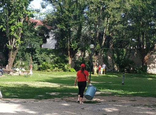 I volontari di Pro Loco ripuliscono i Giardini Estensi e raccolgono un sacco di... mutande I volontari di Pro Loco ripuliscono i Giardini Estensi e raccolgono un sacco di... mutande