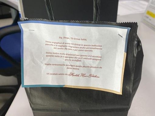 Dopo i ladri per Td Group arriva il sostegno di Galliate: «Grazie per quello che fate» Dopo i ladri per Td Group arriva il sostegno di Galliate: «Grazie per quello che fate»