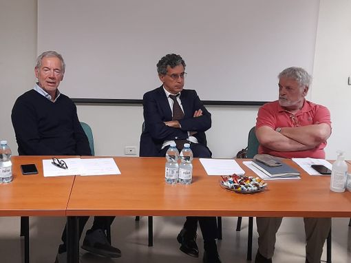 Da sinistra, Guido Bertolaso, Giovanni Pavesi, Eugenio Porfido Da sinistra, Guido Bertolaso, Giovanni Pavesi, Eugenio Porfido