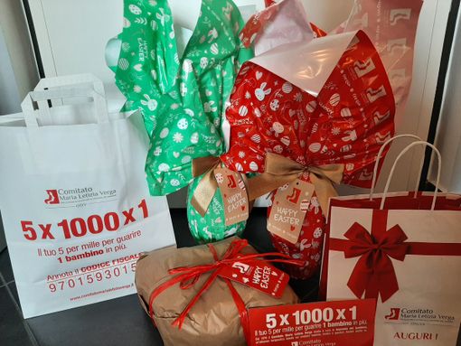 Uova e colombe solidali per il Comitato Maria Letizia Verga dal gruppo genitori della scuola