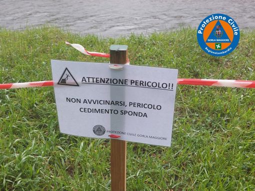 Una delle foto condivise dalla Protezione civile sui social