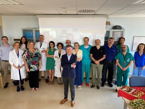 Una parte dei docenti del Dimit e il direttore del nuovo dipartimento, professor Giulio Carcano