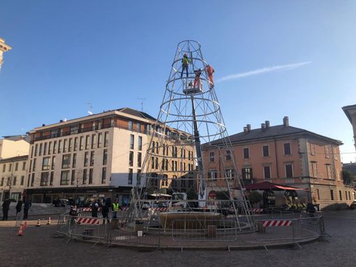 FOTO. Gallarate si prepara al Natale, torna la pista di ghiaccio attorno all'albero di luci FOTO. Gallarate si prepara al Natale, torna la pista di ghiaccio attorno all'albero di luci