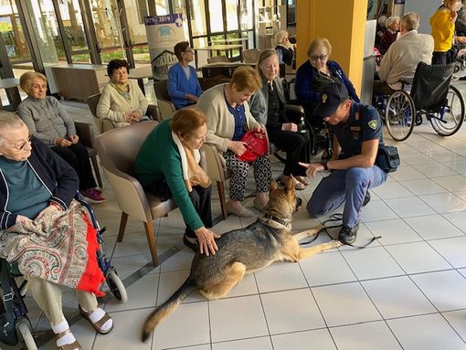 Le Unità Cinofile della Polizia di Stato in visita alla Provvidenza