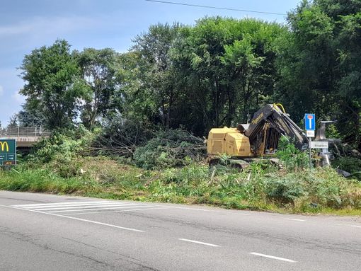 I lavori iniziati al confine tra Busto e Cassano