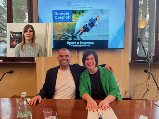 Daniele Cassioli con Silvia Giovannini. Nel riquadro Martina Giorgetti