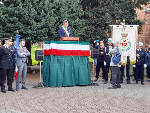 Il sindaco, Andrea Cassani, 25 aprile 2023