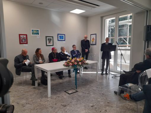 Il presidente di Fondazione Bellora, Enrico Colombo, all'inaugurazione del centro autismo Il presidente di Fondazione Bellora, Enrico Colombo, all'inaugurazione del centro autismo