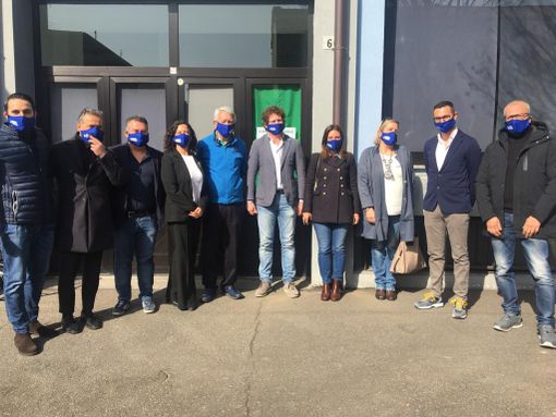 La Lega di Busto nella sede di corso Italia lancia i gazebo virtuali e parla di elezioni con Matteo Bianchi
