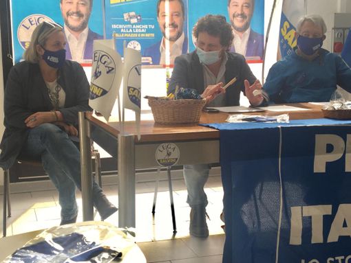 Da sinistra Paola Reguzzoni, Matteo Bianchi e Francesco Speroni