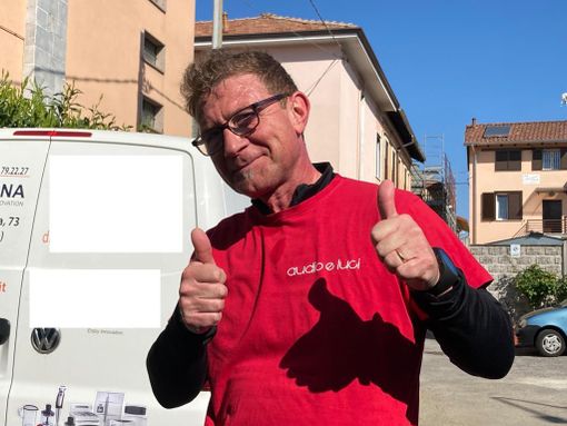 Luca Cirigliano durante una corsa: ama lo sport e aveva frequentato il corso di pronto soccorso dell'Assb Luca Cirigliano durante una corsa: ama lo sport e aveva frequentato il corso di pronto soccorso dell'Assb