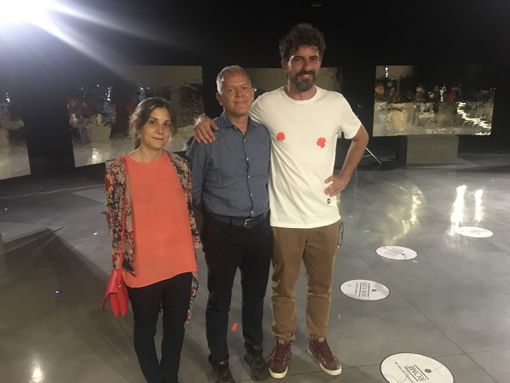 Da destra Daniele Sigalot, Luciano Bolzoni e Chiara Alberghina