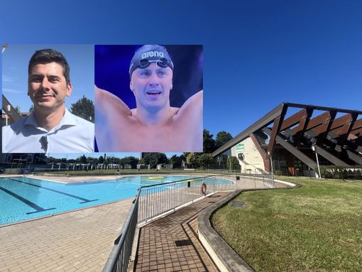 La piscina Manara Sartori riaperta, a lato Melzi e Martinenghi