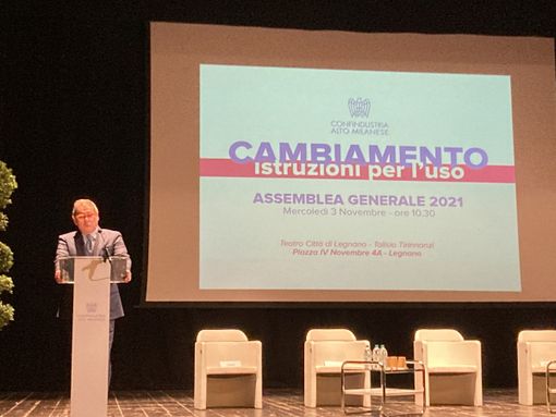 L'ultima assemblea di Confindustria Alto Milanese con il presidente Rossetti già faceva percepire la crescita e la voglia di investire