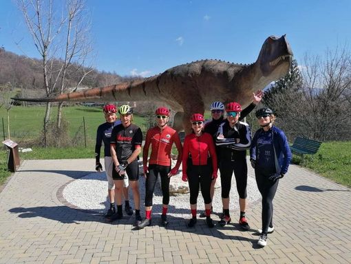 Nella foto un passaggio suggestivo della pedalata