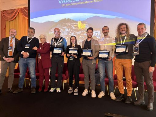 La premiazione al Palace di Oxygen Triathlon