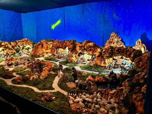 Un o dei presepi in mostra al Chiostro di Voltorre negli scorsi anni Un o dei presepi in mostra al Chiostro di Voltorre negli scorsi anni