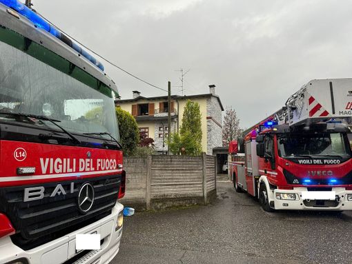 FOTO. Fiamme in un'abitazione a Fagnano, nonni e nipotino intossicati