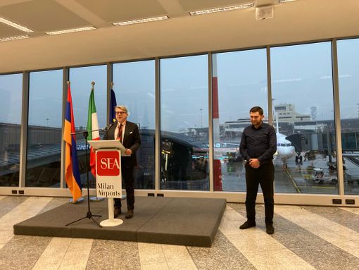 FlyOne Armenia inaugura il volo su Malpensa FlyOne Armenia inaugura il volo su Malpensa