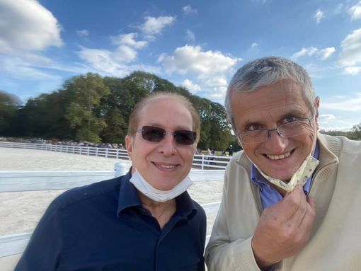 Paolo Berlusconi e il sindaco Alessandro Paladini Molgora