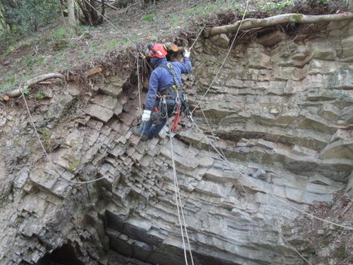 Lavori in corso alle ex miniere di Besano Lavori in corso alle ex miniere di Besano