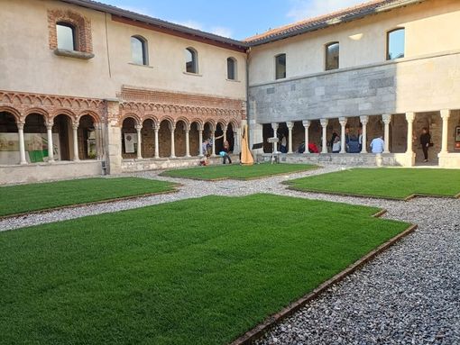 La corte interna del Chiostro di Voltorre a Gavirate
