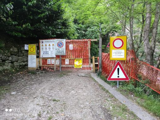 L'area delle cascate di Cittiglio interrotta per motivi di sicurezza L'area delle cascate di Cittiglio interrotta per motivi di sicurezza