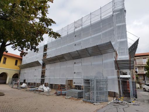 Il cantiere dell'ex Caffè Hag (foto dalla pagina Facebook del Comune)