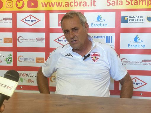 Corrado Cotta dopo lo 0-0 di Bra all'esordio Corrado Cotta dopo lo 0-0 di Bra all'esordio