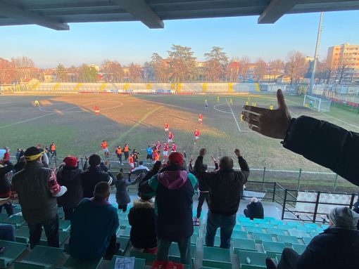 Cottarelli-gol sotto lo spicchio biancorosso a Voghera Cottarelli-gol sotto lo spicchio biancorosso a Voghera