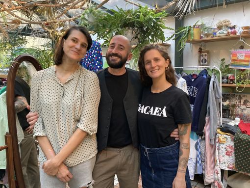 Da sinistra Martina, Jacopo e Stella