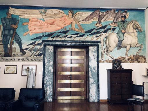 "La vittoria alata" del maestro Giuseppe Montanari "La vittoria alata" del maestro Giuseppe Montanari