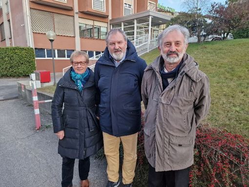 Fausto Turci con il presidente Gianfranco Malagola e la vicepresidente Enrica Nogara
