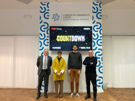 Mauro Temperelli, Nicoletta San Martino, David Mammano e Enzo La Forgia hanno introdotto l'imminente TEDx Countdown, in programma sabato alle Ville Ponti