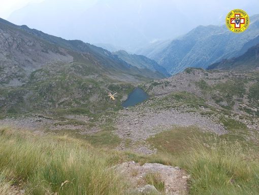 Recuperati i due alpinisti precipitati in Valle Antrona Recuperati i due alpinisti precipitati in Valle Antrona