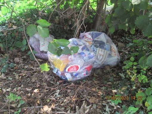 FOTO. Rifiuti abbandonati a Vedano, sanzionati i responsabili