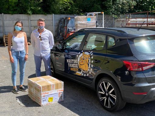 Il cuore grande dei Mastini: donate mascherine per l'ospedale di Circolo