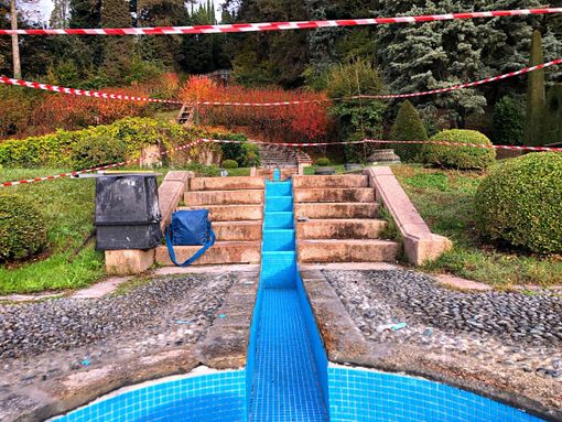 Lavori a Villa Toeplitz, lavori in dirittura d'arrivo: a fine novembre torneranno in funzione i giochi d'acqua